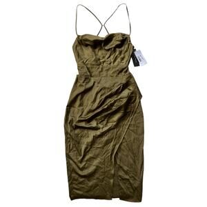 NWT City Studio Drape Skirt Satin Sheath Dress Size 5 New Year's Glam